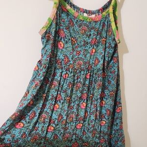 NATURAL LIFE Floral Maxi Dress - Blue, Pink, Green